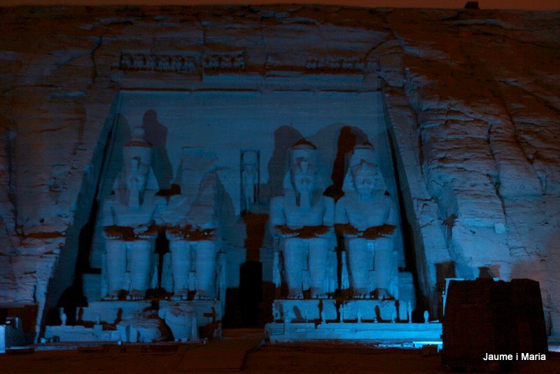Espectacle de llum i so a Abú Simbel